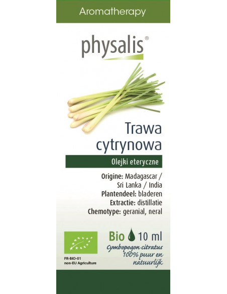 TRAWA CYTRYNOWA, OLEJEK ETERYCZNY 10ML - PHYSALIS