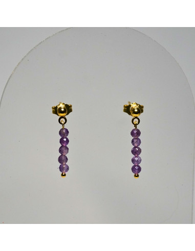 Kolczyki Ametyst 3mm - Crystals Break