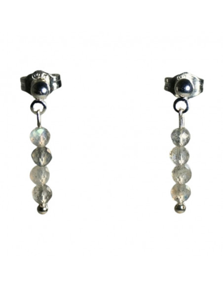 Kolczyki Labradoryt 3mm - Crystals Break