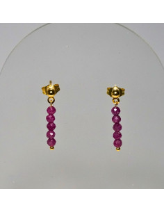 Kolczyki Rubin 3mm - Crystals Break 2