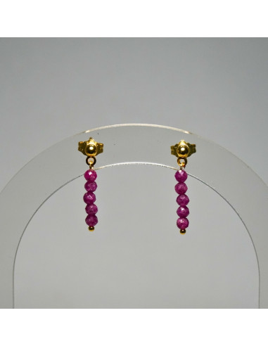 Kolczyki Rubin 3mm - Crystals Break