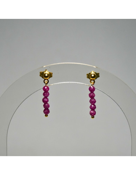 Kolczyki Rubin 3mm - Crystals Break