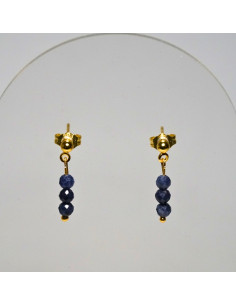 Kolczyki Szafir 3mm - Crystals Break 2