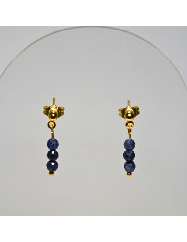 Kolczyki Szafir 3mm - Crystals Break