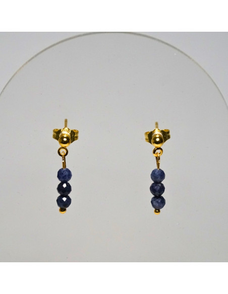 Kolczyki Szafir 3mm - Crystals Break