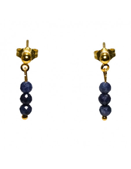 Kolczyki Szafir 3mm - Crystals Break