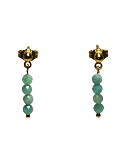 Kolczyki Szmaragd Jasny 3mm - Crystals Break