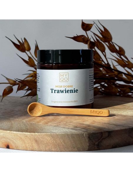 MOJE DOBRE TRAWIENIE - EKSTRAKT BIO : SOPLÓWKA, SHITAKE, BOCZNIAK 70G - MYQO