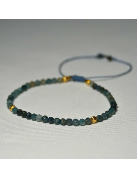 Bransoletka Turmalin Niebieski 3mm - Crystals Break