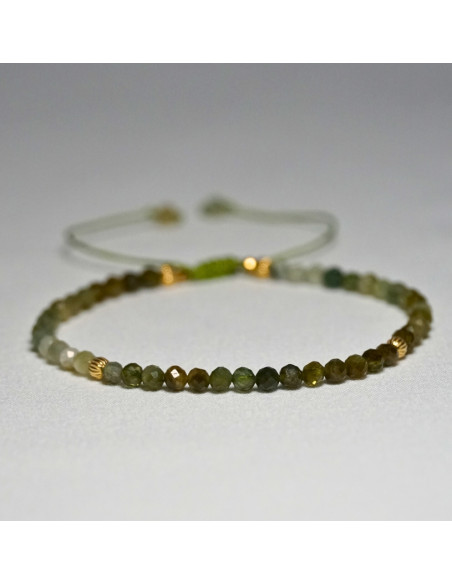 Bransoletka Turmalin Zielony 3mm - Crystals Break