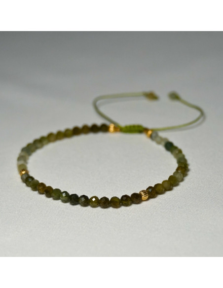 Bransoletka Turmalin Zielony 3mm - Crystals Break