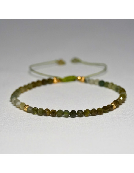 Bransoletka Turmalin Zielony 3mm - Crystals Break