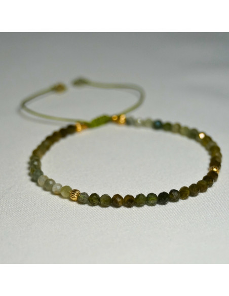 Bransoletka Turmalin Zielony 3mm - Crystals Break
