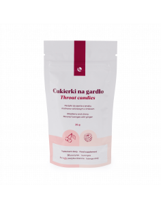 CUKIERKI NA GARDŁO MALINOWO-WIŚNIOWE Z IMBIREM VISANTO UKRYTE TERAPIE JERZY ZIĘBA