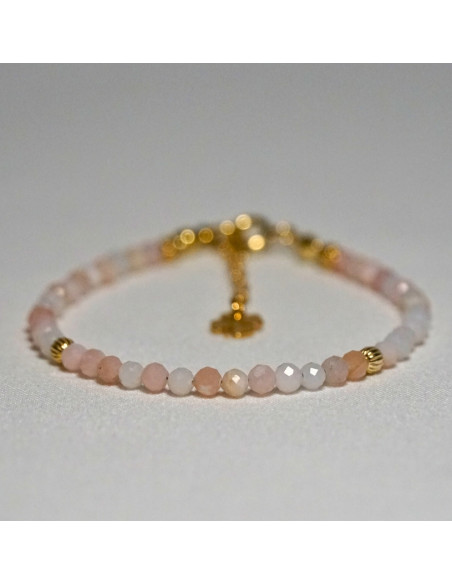 Bransoletka Szczęścia Opal Różowy 3mm - Crystals Break