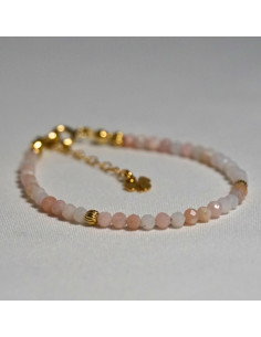 Bransoletka Szczęścia Opal Różowy 3mm - Crystals Break 2