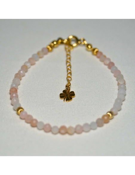Bransoletka Szczęścia Opal Różowy 3mm - Crystals Break