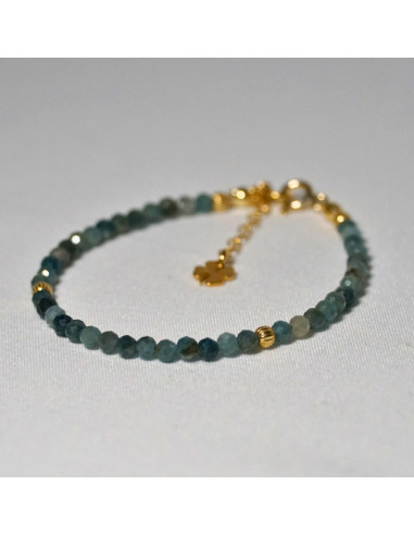 Bransoletka Szczęścia Turmalin Niebieski 3mm - Crystals Break