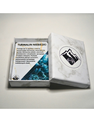 Bransoletka Szczęścia Turmalin Niebieski 3mm - Crystals Break