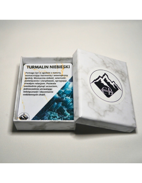 Bransoletka Szczęścia Turmalin Niebieski 3mm - Crystals Break