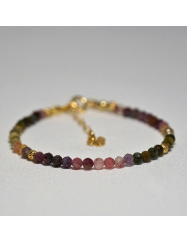 Bransoletka Szczęścia Turmalin Układany 3mm - Crystals Break