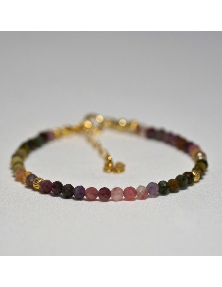 Bransoletka Szczęścia Turmalin Układany 3mm - Crystals Break