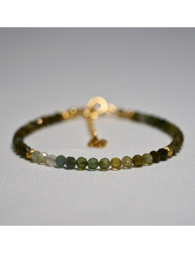 Bransoletka Szczęścia Turmalin Zielony 3mm - Crystals Break