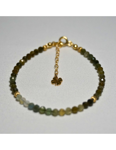 Bransoletka Szczęścia Turmalin Zielony 3mm - Crystals Break