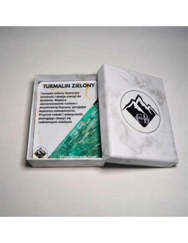 Bransoletka Szczęścia Turmalin Zielony 3mm - Crystals Break