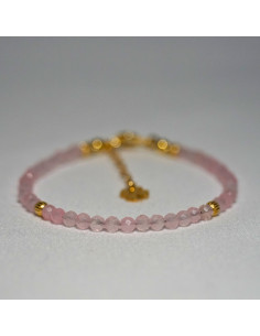 Bransoletka Szczęścia Kwarc Różowy 3mm - Crystals Break