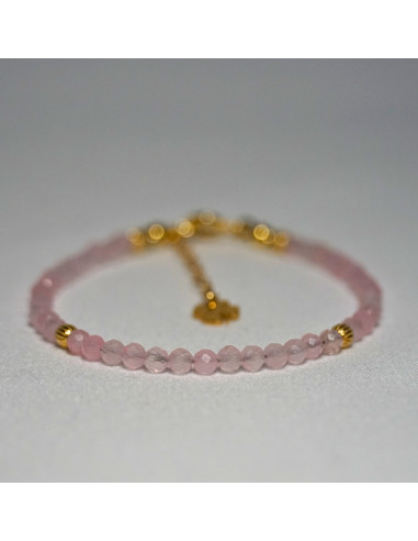 Bransoletka Szczęścia Kwarc Różowy 3mm - Crystals Break