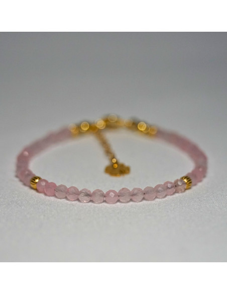 Bransoletka Szczęścia Kwarc Różowy 3mm - Crystals Break