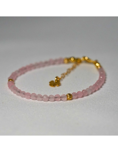 Bransoletka Szczęścia Kwarc Różowy 3mm - Crystals Break