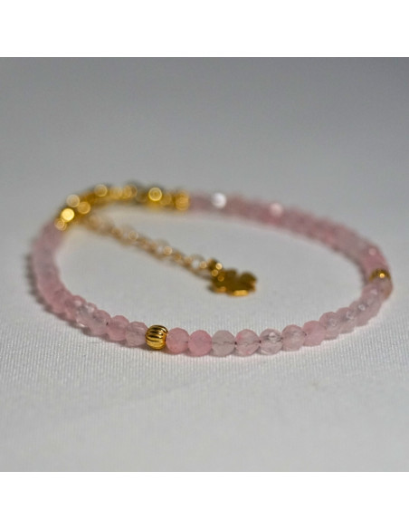 Bransoletka Szczęścia Kwarc Różowy 3mm - Crystals Break