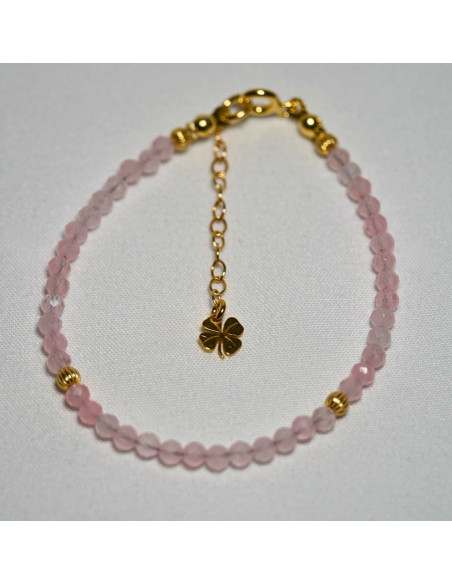 Bransoletka Szczęścia Kwarc Różowy 3mm - Crystals Break