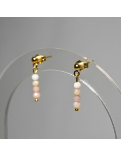 Kolczyki Opal Różowy 3mm - Crystals Break 2