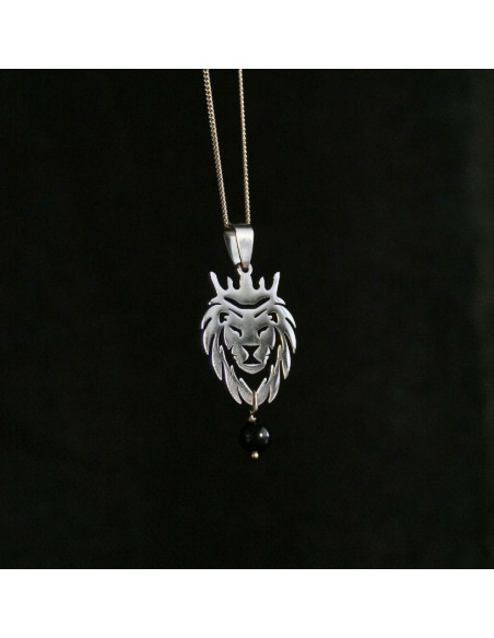 Naszyjnik LEW X TURMALIN Srebrny - Crystals Break