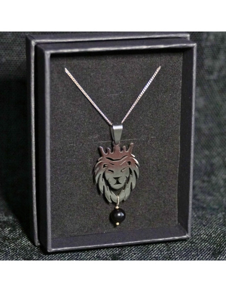 Naszyjnik LEW X TURMALIN Srebrny - Crystals Break