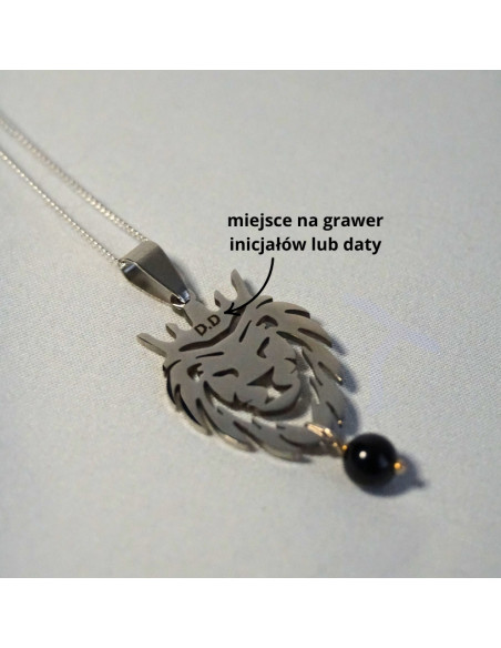 Naszyjnik LEW X TURMALIN Srebrny - Crystals Break