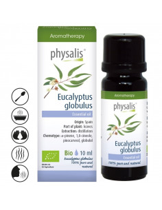 EUKALIPTUS GAŁKOWY BIO, OLEJEK ETERYCZNY 10ML - PHYSALIS 2