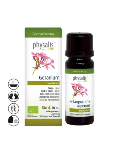 PELARGONIA/GERANIUM EKO, OLEJEK ETERYCZNY 10ML- PHYSALIS