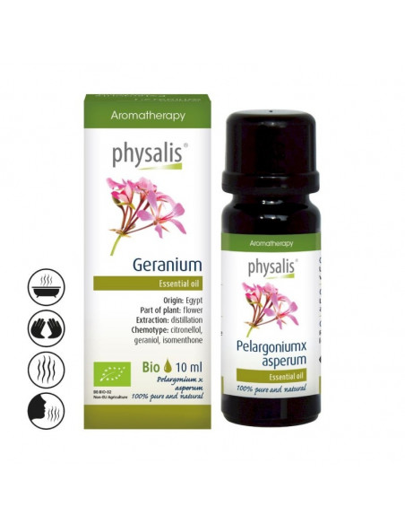 PELARGONIA/GERANIUM EKO, OLEJEK ETERYCZNY 10ML- PHYSALIS