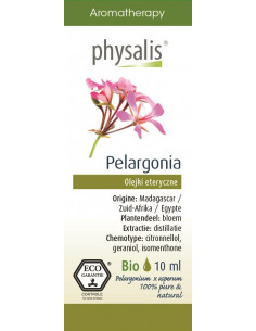 PELARGONIA/GERANIUM EKO, OLEJEK ETERYCZNY 10ML- PHYSALIS