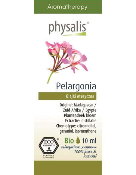 PELARGONIA/GERANIUM EKO, OLEJEK ETERYCZNY 10ML- PHYSALIS