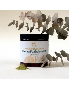 NATURALNIE POBUDZAJĄCA BIO MATCHA FUNKCJONALNA 260 G - MYQO