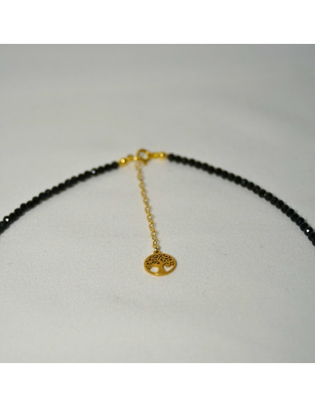 Naszyjnik Choker Turmalin Czarny 3mm - Crystals Break