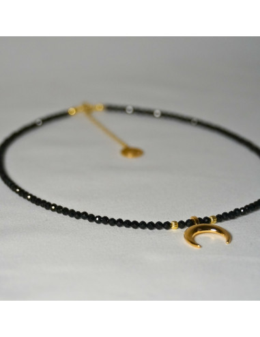 Naszyjnik Choker Turmalin Czarny 3mm - Crystals Break