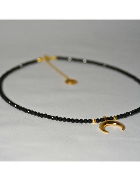 Naszyjnik Choker Turmalin Czarny 3mm - Crystals Break