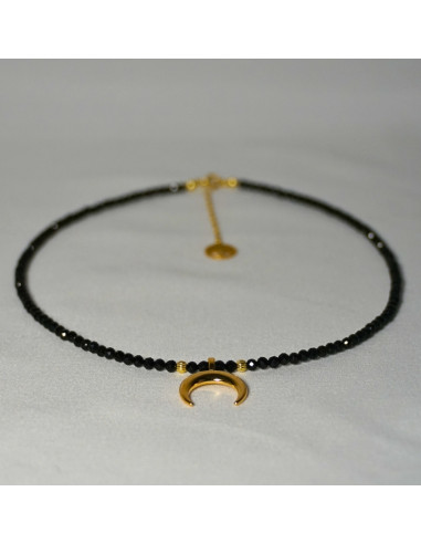 Naszyjnik Choker Turmalin Czarny 3mm - Crystals Break