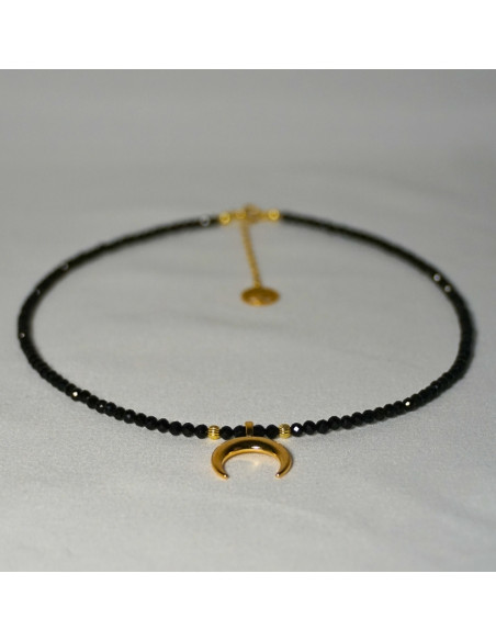 Naszyjnik Choker Turmalin Czarny 3mm - Crystals Break